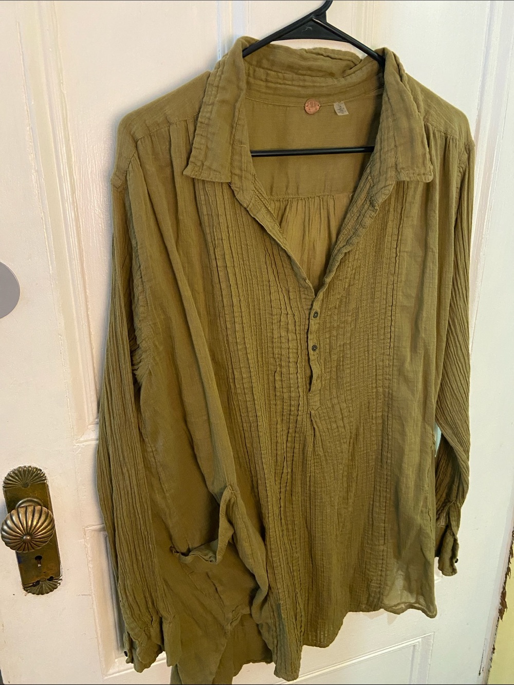 Free people olive linen tunic
